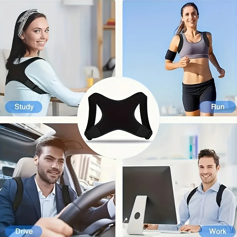 Correcteur de Posture Réglable  - Soulage le dos et améliore la posture